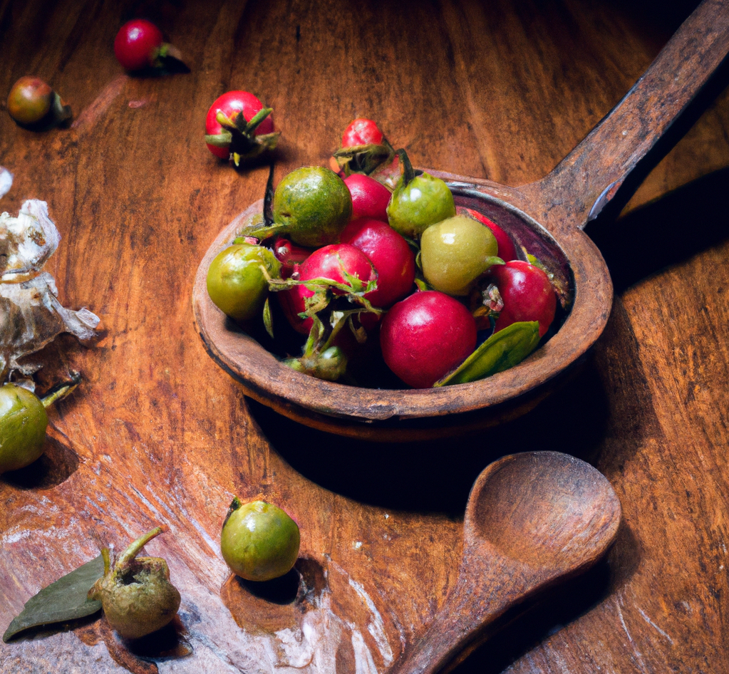 Fruit of the strawberry tree.